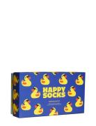 3-Pack Rubber Duck Socks Gift Set Blue Happy Socks