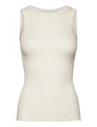 Rwbeatrice Sl Boxer Top White Rosemunde