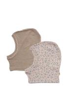 2 Wool Balaclava Kim Pink Wheat