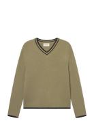Wwcobek V-Neck 25193 Khaki WOOD WOOD