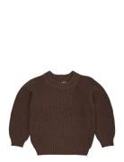 Knitted Classic Rib Blouse Brown Copenhagen Colors