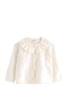 Knitted Cardigan Pointelle Nb White Lindex