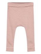 Ppdian Fold Leggings Stripe Noos Pink Petit Piao