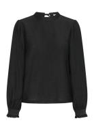 Karea Solid Blouse Black Kaffe