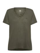 V Neck Tee Khaki Lee Jeans