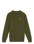 Cotton Crew Neck Jumper Green Lyle & Scott