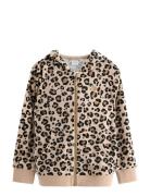 Hoodie In Velour Beige Lindex