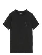L&S Monogram T-Shirt Black Lyle & Scott