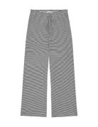 2X2 Cotton Stripe Verona Pants Black Mads Nørgaard