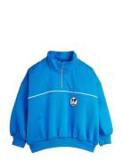 Ritzratz Patch Half Zip Sweatshirt Blue Mini Rodini