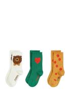 Bear 3-Pack Socks Patterned Mini Rodini