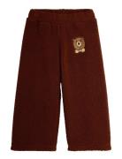 Bear Emb Pile Trousers Brown Mini Rodini