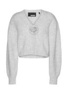Knit Puffsleeve Cardigan White ROTATE Birger Christensen