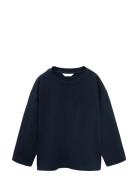 Pocket Cotton T-Shirt Navy Mango