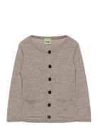 Baby Rib Cardigan Beige FUB