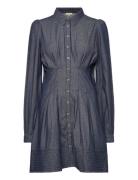 Denim Fitted Dress Blue By Ti Mo