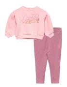 Levi's® Blouson Crewneck And Pants 2-Piece Set Pink Levi's