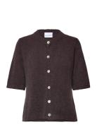 Kae Ss Knit Cardigan Brown Noella