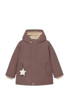 Matwally Fleece Lined Winter Jacket. Grs Purple MINI A TURE