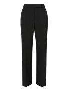Betty High Rise Straight Pants Black Malina