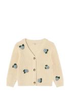 Cool Flower Cardigan Cream Fliink