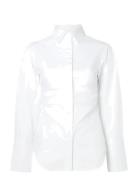 Calisa Fitted Poplin Shirt White Malina