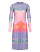 Devon Mesh Dress Pink Hunkøn