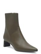 Kitten Heel Ankle Bootie Green Filippa K