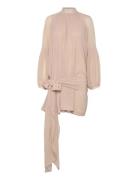 Chiffon Strap Tie Dress Beige ROTATE Birger Christensen