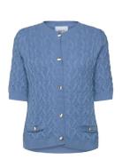 Msfilucca Knit Cardigan Blue Minus