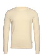 Rib Knitted O-Neck Knit Cream Lindbergh
