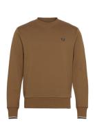 Crew Neck Sweatshirt Brown Fred Perry