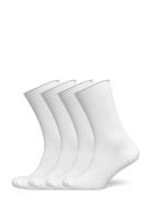 Sock 4 P Thin Roll Edge White Lindex