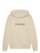 Inst. Logo Reg. Terry Hoodie Beige Calvin Klein