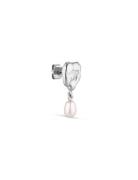 Drippy Earstud With Pearl Pendant Pink Jane Koenig