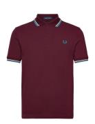 Twin Tipped Fp Shirt Burgundy Fred Perry