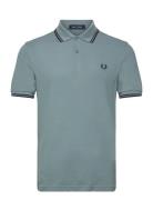 Twin Tipped Fp Shirt Blue Fred Perry