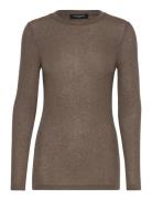 Angelabb Ls T-Shirt Brown Bruuns Bazaar