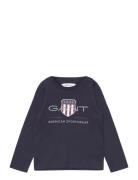 Archive Shield Ls T-Shirt Navy GANT