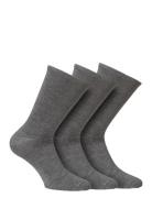 Knitted Merino Socks In 3-Pack Grey Alpacasocks&Co