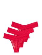 Brief Thong Low Lacey 3 Pack Red Lindex