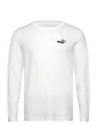 Ess No. 1 Logo Longsleeve Tee White PUMA