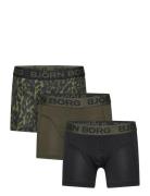 Cotton Stretch Boxer 3P Khaki Björn Borg