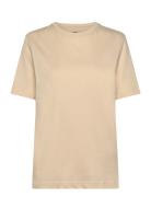 Cotton Jersey Jess Tee Fav Beige Mads Nørgaard