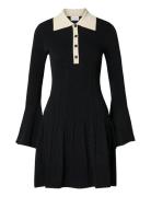 Sabine Pike Knitted Mini Dress Black Malina
