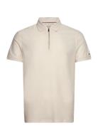 Dc Performance Zip Polo Cream Tommy Hilfiger