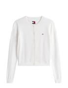 Tjw Essential Crew Neck Cardigan White Tommy Jeans