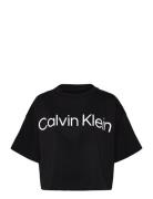 A-Ss Boxy Logo Graphic Tee Black Calvin Klein