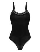 Origins-Shiny Micro Bodysuit Black Dorina