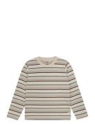 T-Shirt Ls Stripe Beige En Fant